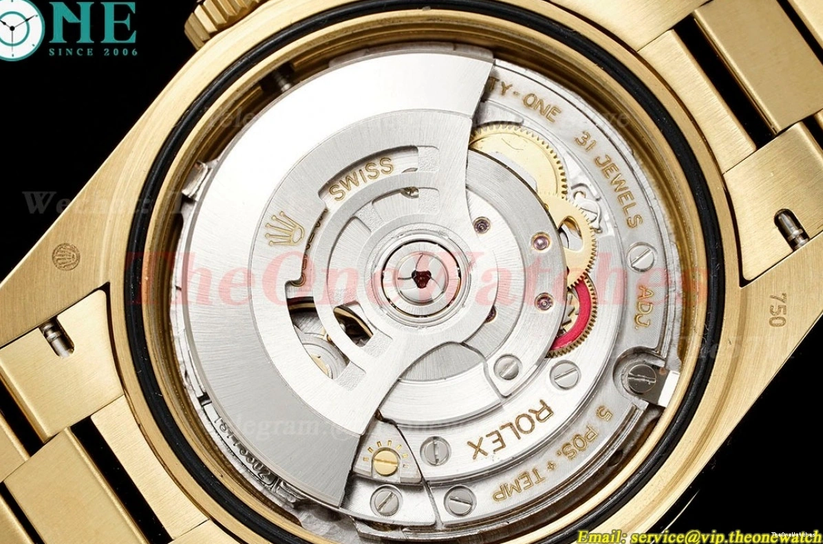 JDF (Gain Black 228238 YG DayDate VR3255 Dial V4 Textured 40mm YG Weight) 1204